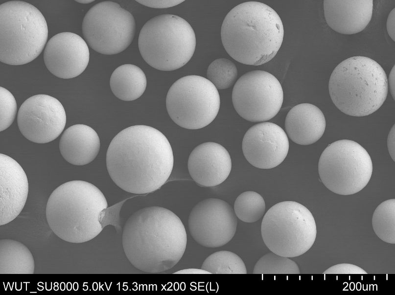 SEM picture of round powder particles