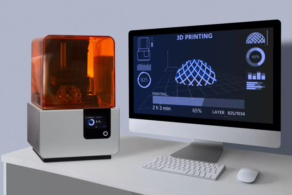 3d printer in the laboratory