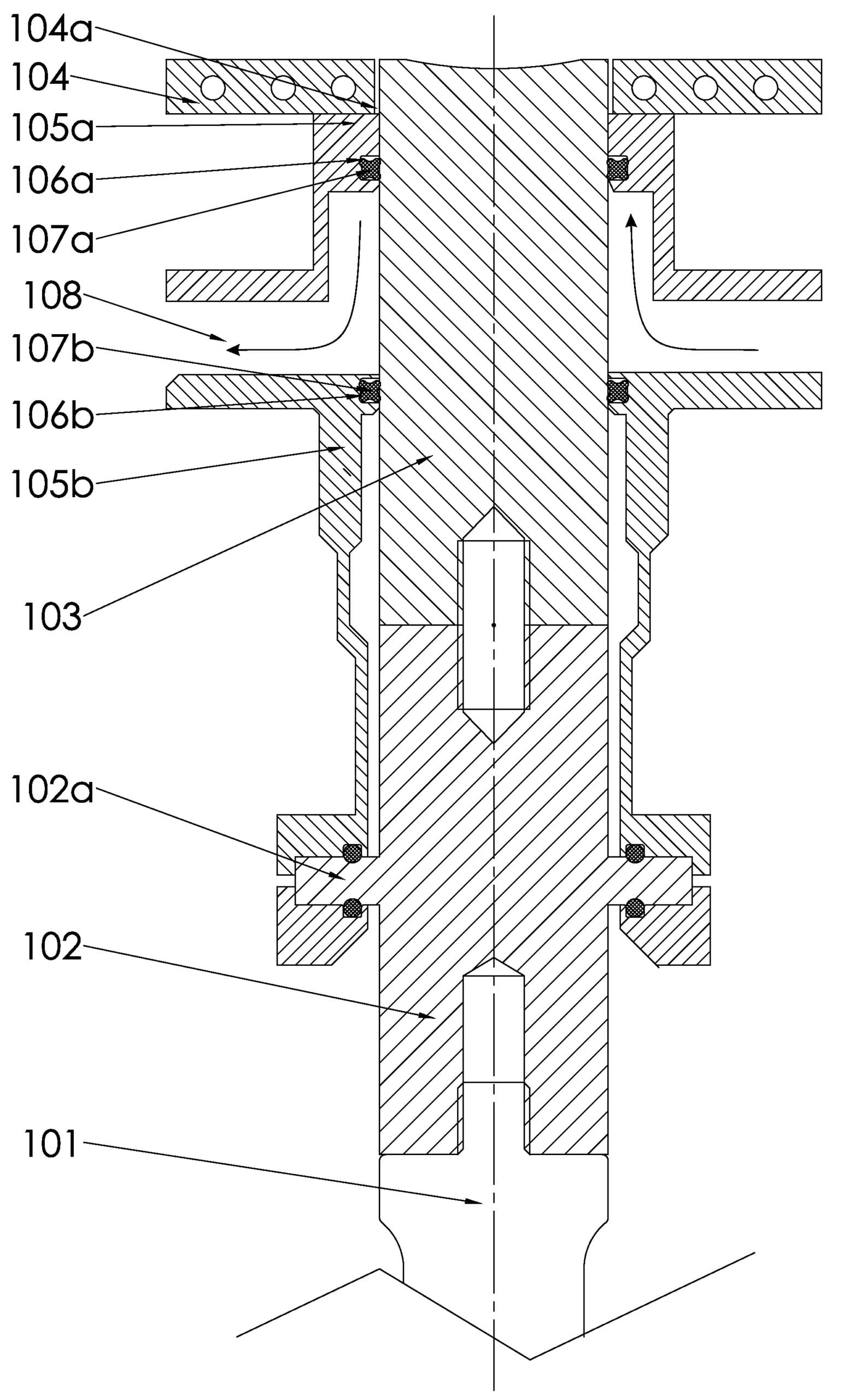 Ultrasonic system designed for high temperature operation and method for atomization of metals and their alloys
